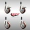 Service Caster 4 Inch 316SS Maroon Poly Swivel 1-1/8 Inch Stem Caster Lock Brake SCC, 2PK SS316TTLEX20S414-PPUB-MRN-2-S-2-118 - alternate 4